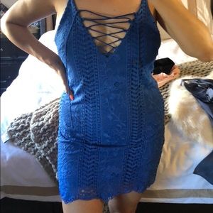 Blue mini dress XS